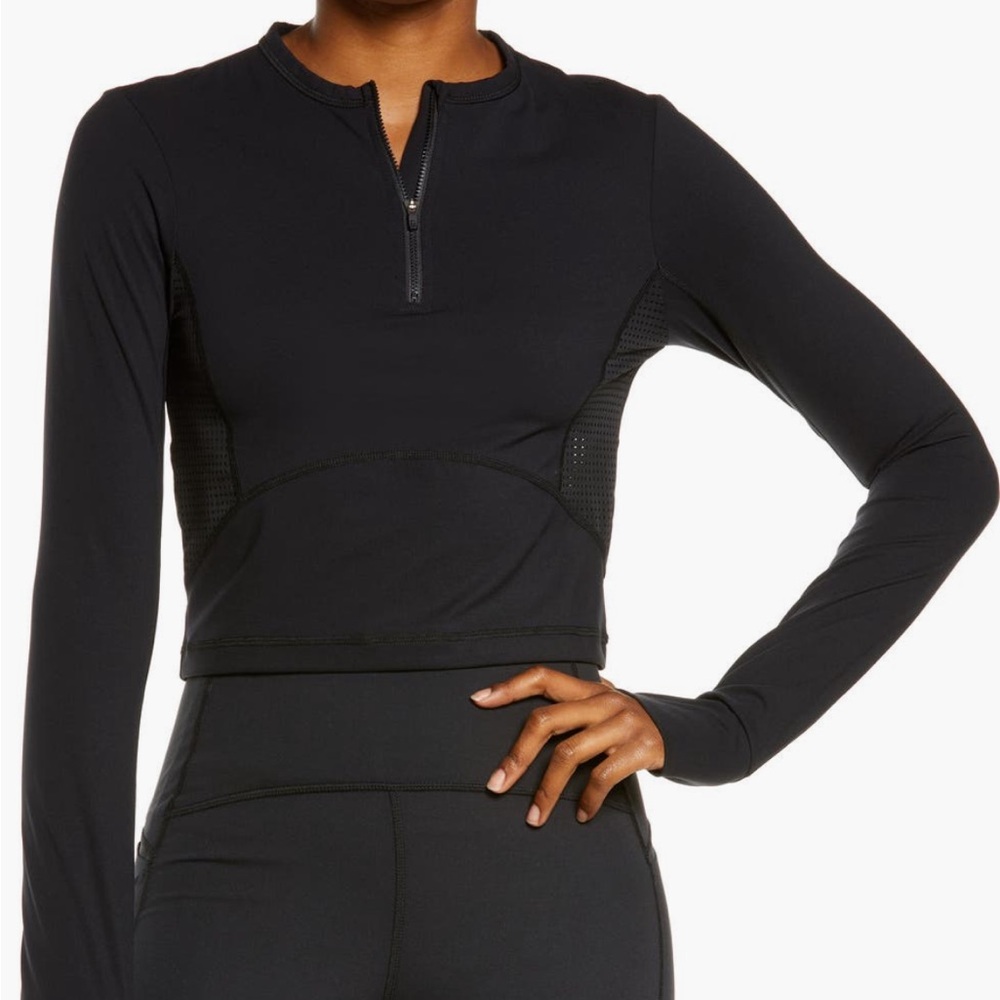 Sweaty Betty Black Power Half Zip-Up Pullover